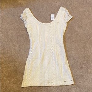 Hollister white/cream dress